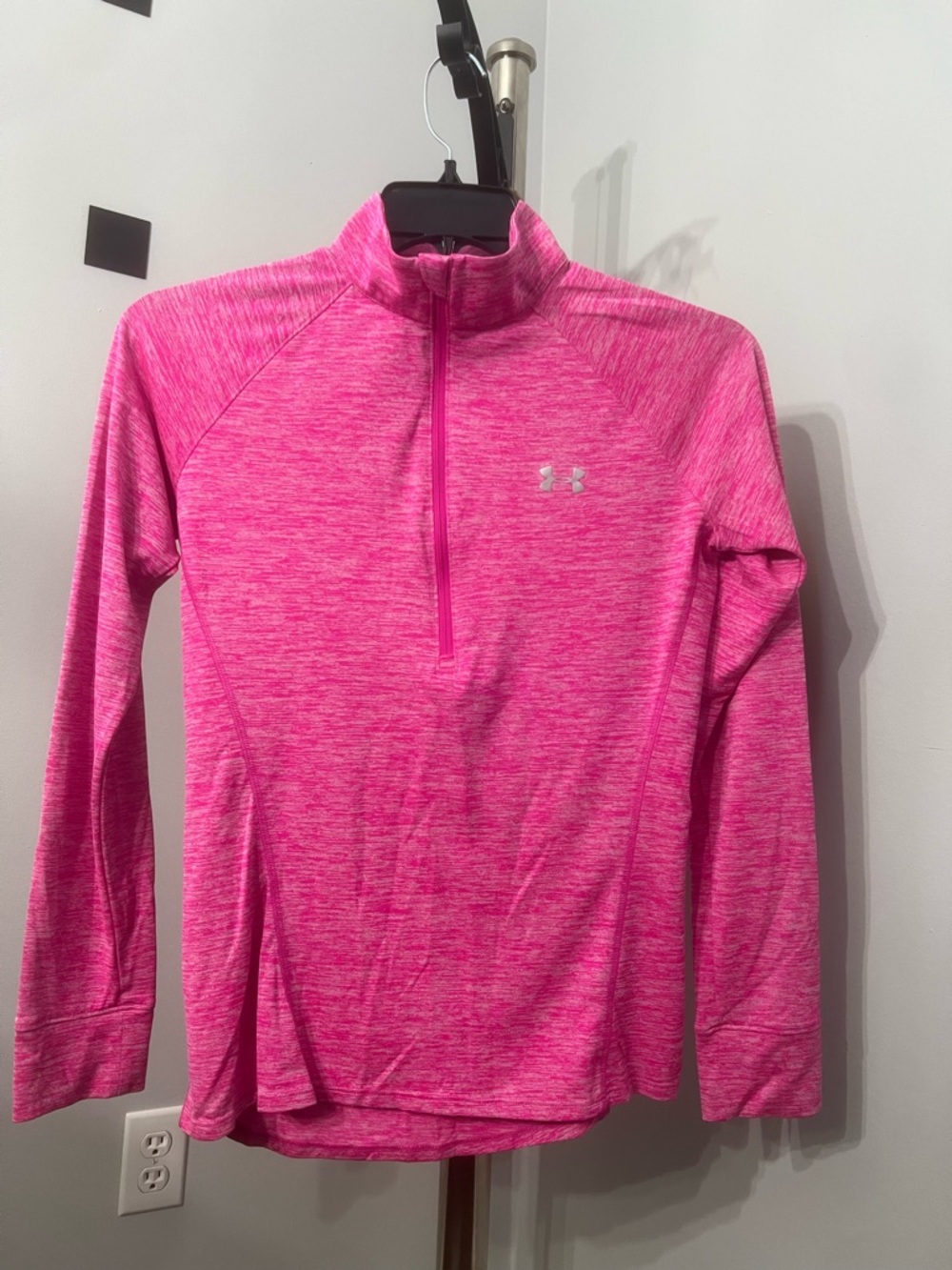 Under Armour Women's Hot Pink Quarter-Zip Active Pullover